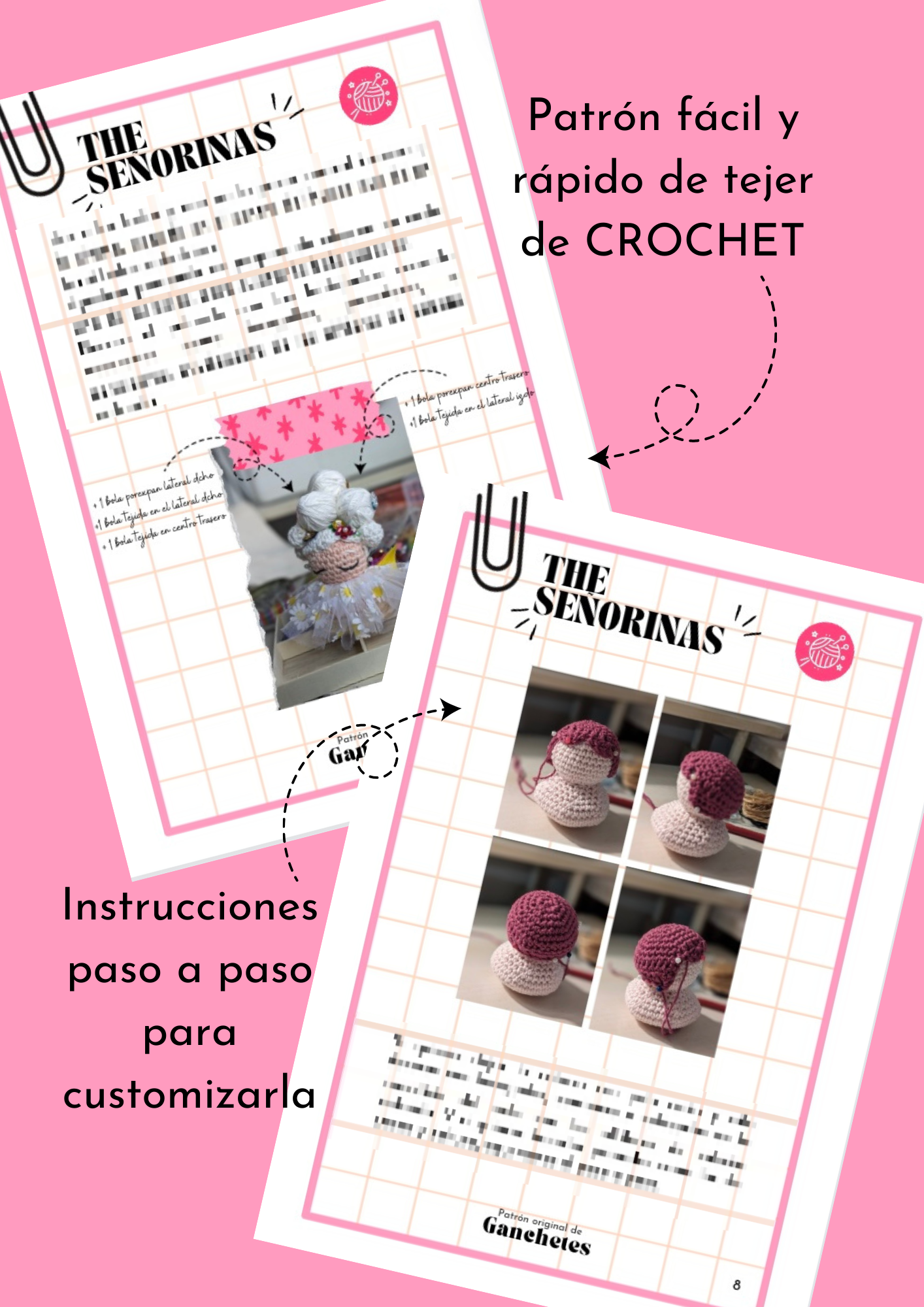 PATRÓN DE CROCHET: e-Book The Señorinas (descarga digital PDF)